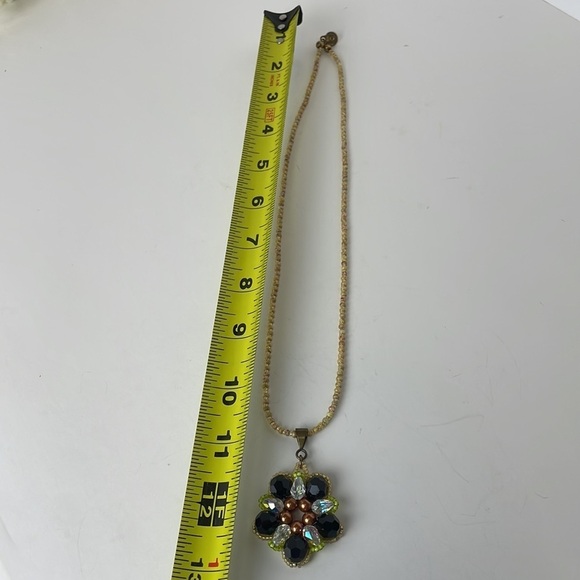 Beaded Necklace & Beaded Chain Hand Crafted - Picture 10 of 13